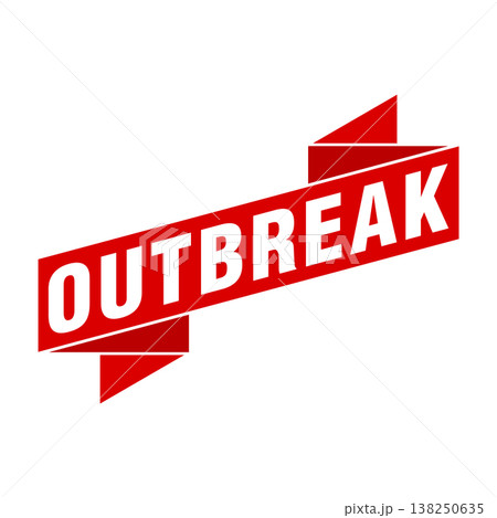Outbreak Letter Rubber Stamp Vector Design Template 138250635