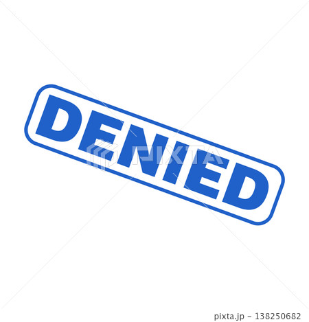 Denied Letter Rubber Stamp Vector Design Template Denied Letter Rubber Stamp Vector Design Template 138250682