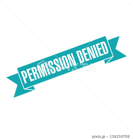 Permission Denied Letter Rubber Stamp Vector Design Template Permission Denied Letter Rubber Stamp Vector Design Template 138250708