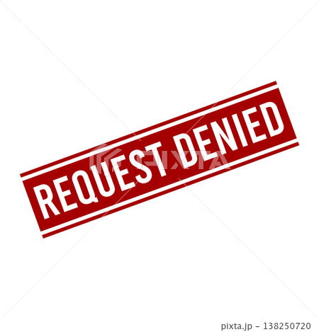 Request Denied Letter Rubber Stamp Vector Design Template Request Denied Letter Rubber Stamp Vector Design Template 138250720
