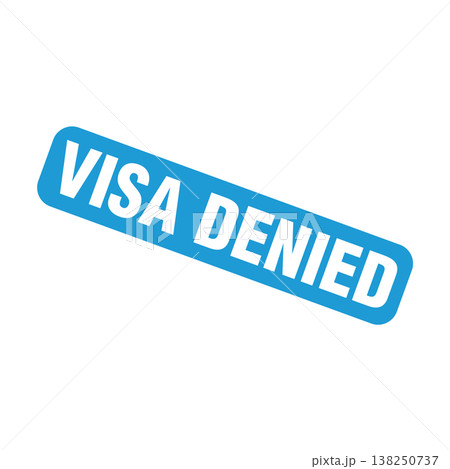 Visa Denied Letter Rubber Stamp Vector Design Template Visa Denied Letter Rubber Stamp Vector Design Template 138250737