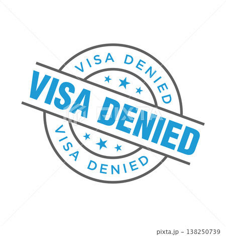Visa Denied Letter Rubber Stamp Vector Design Template Visa Denied Letter Rubber Stamp Vector Design Template 138250739