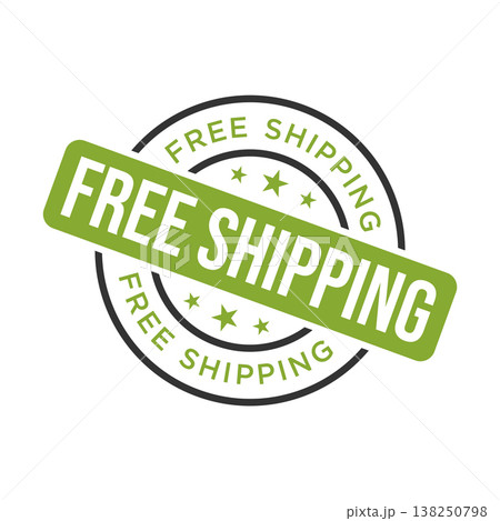 Free Shipping Letter Rubber Stamp Vector Design Template Free Shipping Letter Rubber Stamp Vector Design Template 138250798