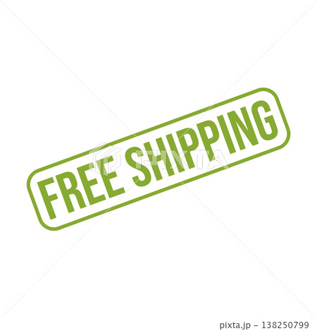 Free Shipping Letter Rubber Stamp Vector Design Template 138250799
