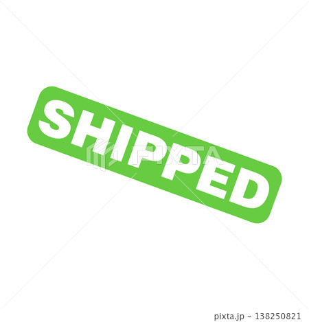 Shipped Letter Rubber Stamp Vector Design Template Shipped Letter Rubber Stamp Vector Design Template 138250821