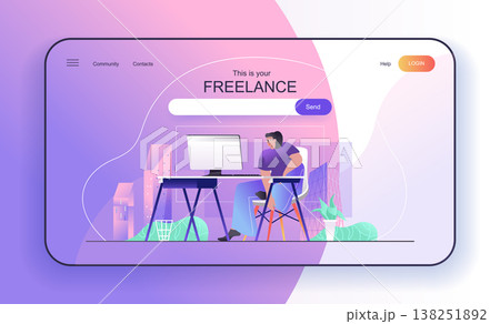 This is your Freelance concept for landing page 138251892