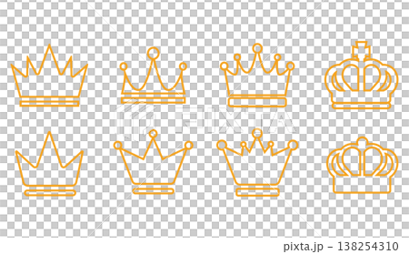 simple crown illustration 138254310