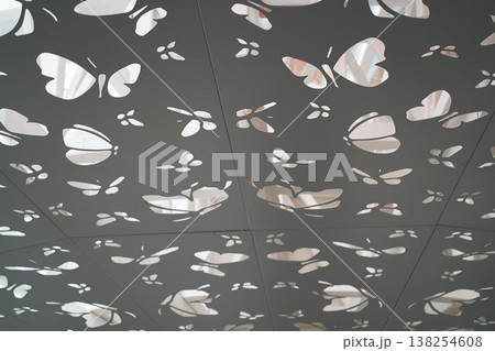 Butterfly Pattern Metalwork Nature Design 138254608