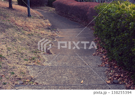 公園の階段 遊歩道 公園の階段 遊歩道 138255394