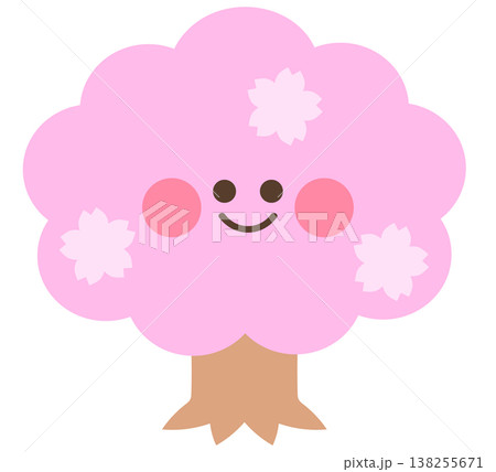 かわいい桜の木 138255671