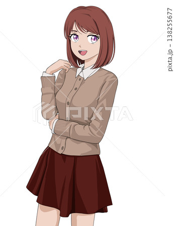 ポーズをする女性 ポーズをする女性 138255677