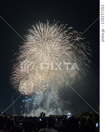 第50回江戸川花火大会の打ち上げ花火 第50回江戸川花火大会の打ち上げ花火 138257262