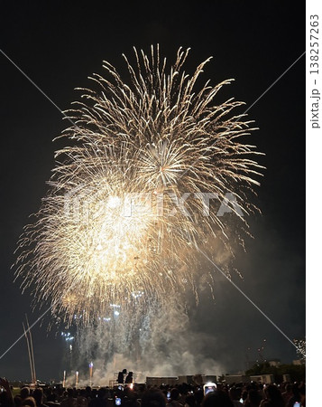 第50回江戸川花火大会の打ち上げ花火 138257263