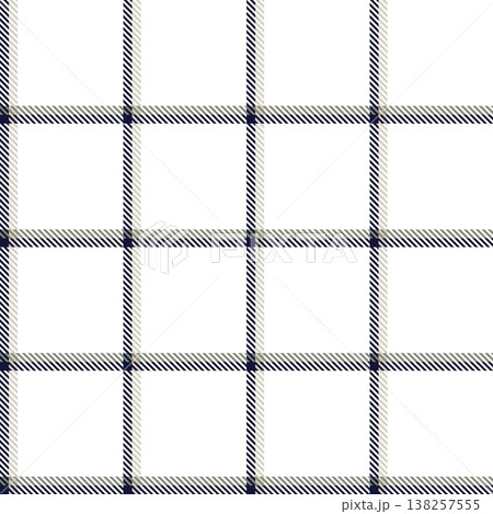 Classic Plaid Pattern Design Textile Repeat In Navy Beige And White Classic Plaid Pattern Design Textile Repeat In Navy Beige And White 138257555