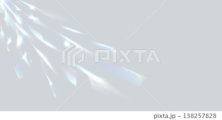 Party disco ball reflections, prism light shadow overlay background. Vector abstract soft grey background with light effect reflecting off a discoball rays. Rainbow sparkling crystal leak overlay Party disco ball reflections, prism light shadow overlay background. Vector abstract soft grey background with light effect reflecting off a discoball rays. Rainbow sparkling crystal leak overlay 138257828
