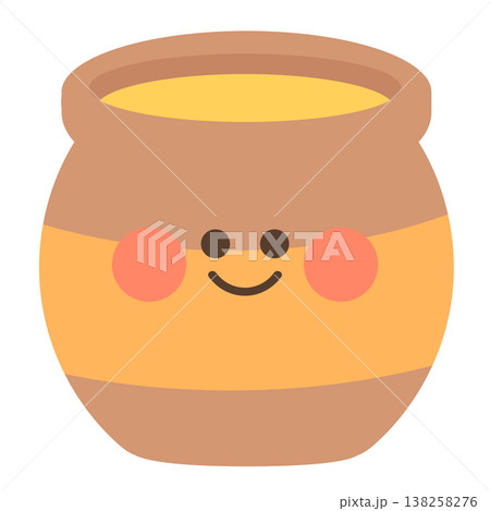 かわいいはちみつ入りのツボ 138258276