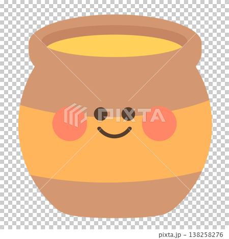 かわいいはちみつ入りのツボ 138258276