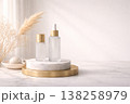 高級感あるゴールドと白のスキンケアスタイリング 138258979