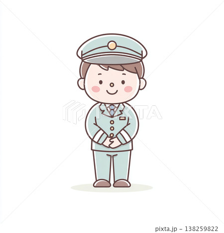 タクシードライバーのイラスト 138259822