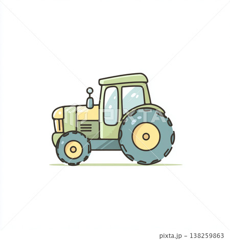 トラクターのイラスト 138259863