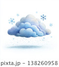 雪が降っている天気のイラスト 138260958