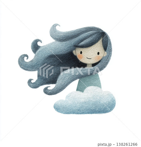 風の天気のイラスト 138261266