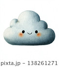 雲のかわいい天気のイラスト 138261271