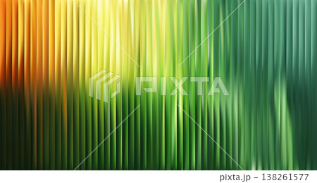 Vertical reeded glass gradient bg. Elongated ribbed distortion. 138261577