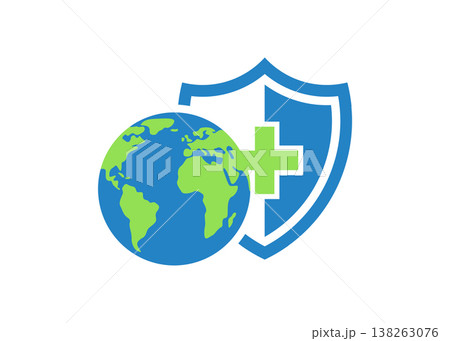 Global Healthcare Protection and Medical Insurance Stock Illustration. Global Healthcare Protection and Medical Insurance Stock Illustration. 138263076