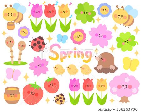 かわいい春のイラストまとめ かわいい春のイラストまとめ 138263706