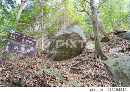 岩橋山の人面石(金剛生駒紀泉国定公園) 岩橋山の人面石(金剛生駒紀泉国定公園) 138264215