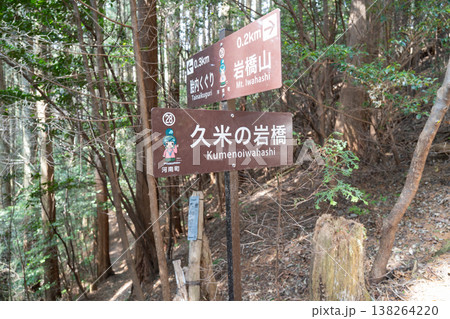 岩橋山の久米の岩橋(金剛生駒紀泉国定公園) 岩橋山の久米の岩橋(金剛生駒紀泉国定公園) 138264220