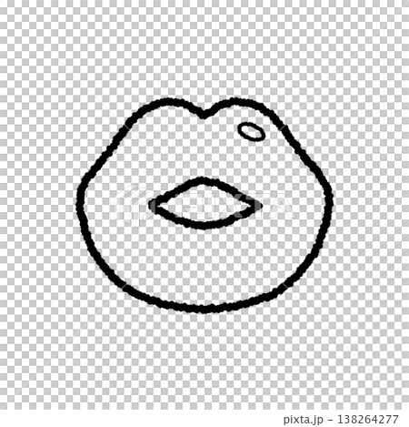 手繪風格的線條藝術插畫,描繪了迷人的女性嘴唇。豐滿、光澤的嘴唇,如同身體的一部分。 手繪風格的線條藝術插畫,描繪了迷人的女性嘴唇。豐滿、光澤的嘴唇,如同身體的一部分。 138264277