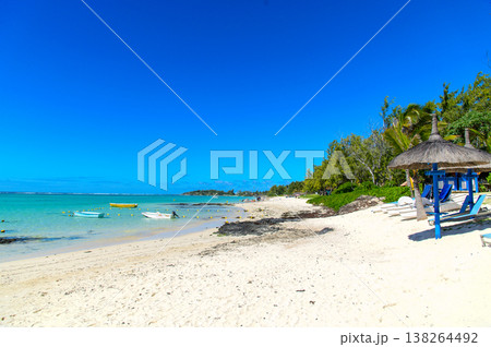 モーリシャスのとても美しいビーチ風景 138264492