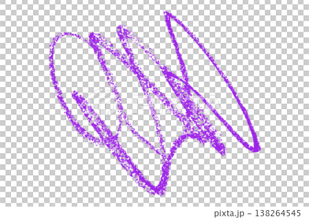 purple pencil strokes isolated on transparent background purple pencil strokes isolated on transparent background 138264545