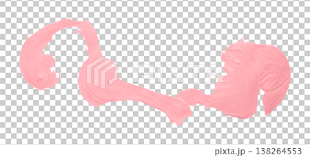 pink watercolor background. Artistic hand paint. Isolated on transparent background. pink watercolor background. Artistic hand paint. Isolated on transparent background. 138264553