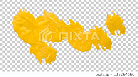 yellow watercolor background. Artistic hand paint. Isolated on transparent background. yellow watercolor background. Artistic hand paint. Isolated on transparent background. 138264560