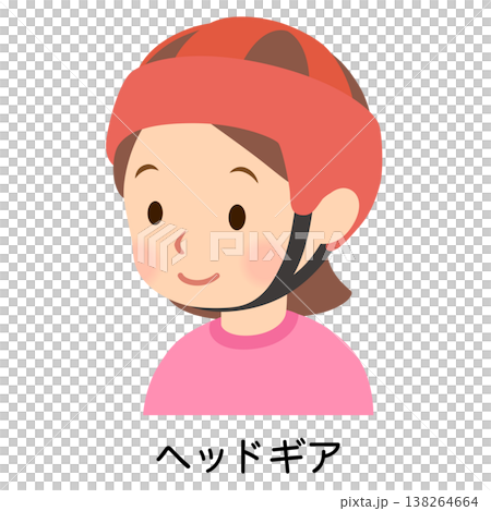 ヘッドギアをつけた子ども 138264664