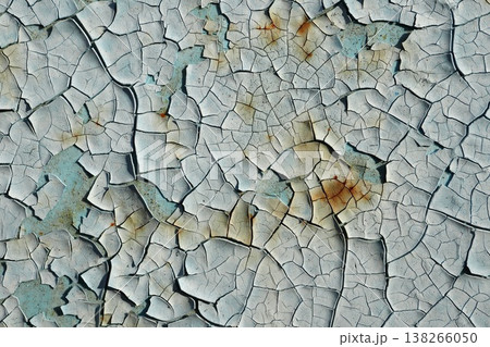 Cracked Peeling Paint with Rust, Weathered Grunge Gray BlueTextu Cracked Peeling Paint with Rust, Weathered Grunge Gray BlueTextu 138266050