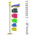 カラフルな鯉のぼりのイラスト 138266851