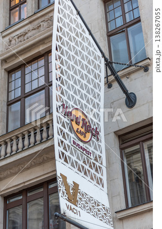 Hard Rock Cafe Budapest in Vaci commercial district in downtown Budapest, Hungary Hard Rock Cafe Budapest in Vaci commercial district in downtown Budapest, Hungary 138267055