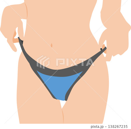 ダイエットに成功した女性のイラスト ダイエットに成功した女性のイラスト 138267235