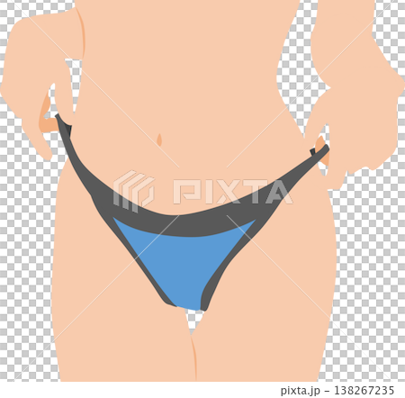 ダイエットに成功した女性のイラスト ダイエットに成功した女性のイラスト 138267235