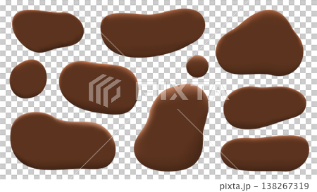 もっちり流体シェイプフレームセット　チョコレートカラー 138267319