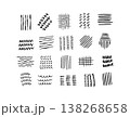 Hand drawn abstract black texture elements 138268658