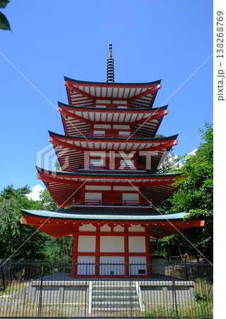 Traditional Japanese Pagoda Temple Architecture Detail 138268769