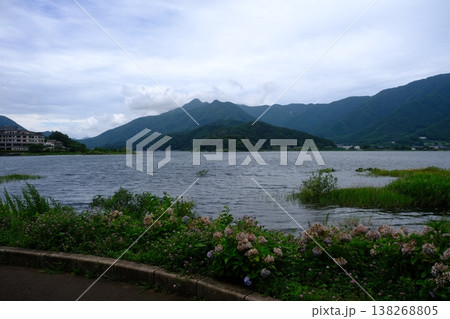 Lake Kawaguchi Reflections Mount Fuji Japan Lake Kawaguchi Reflections Mount Fuji Japan 138268805