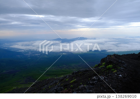 Volcanic Highlands Above Cloud Sea Panorama 138269010
