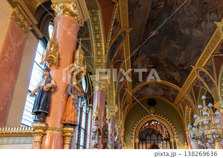 Interior of Hungarian Parliament Building Orszaghaz in Budapest, Hungary Interior of Hungarian Parliament Building Orszaghaz in Budapest, Hungary 138269636