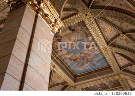 Interior of Hungarian Parliament Building Orszaghaz in Budapest, Hungary 138269639